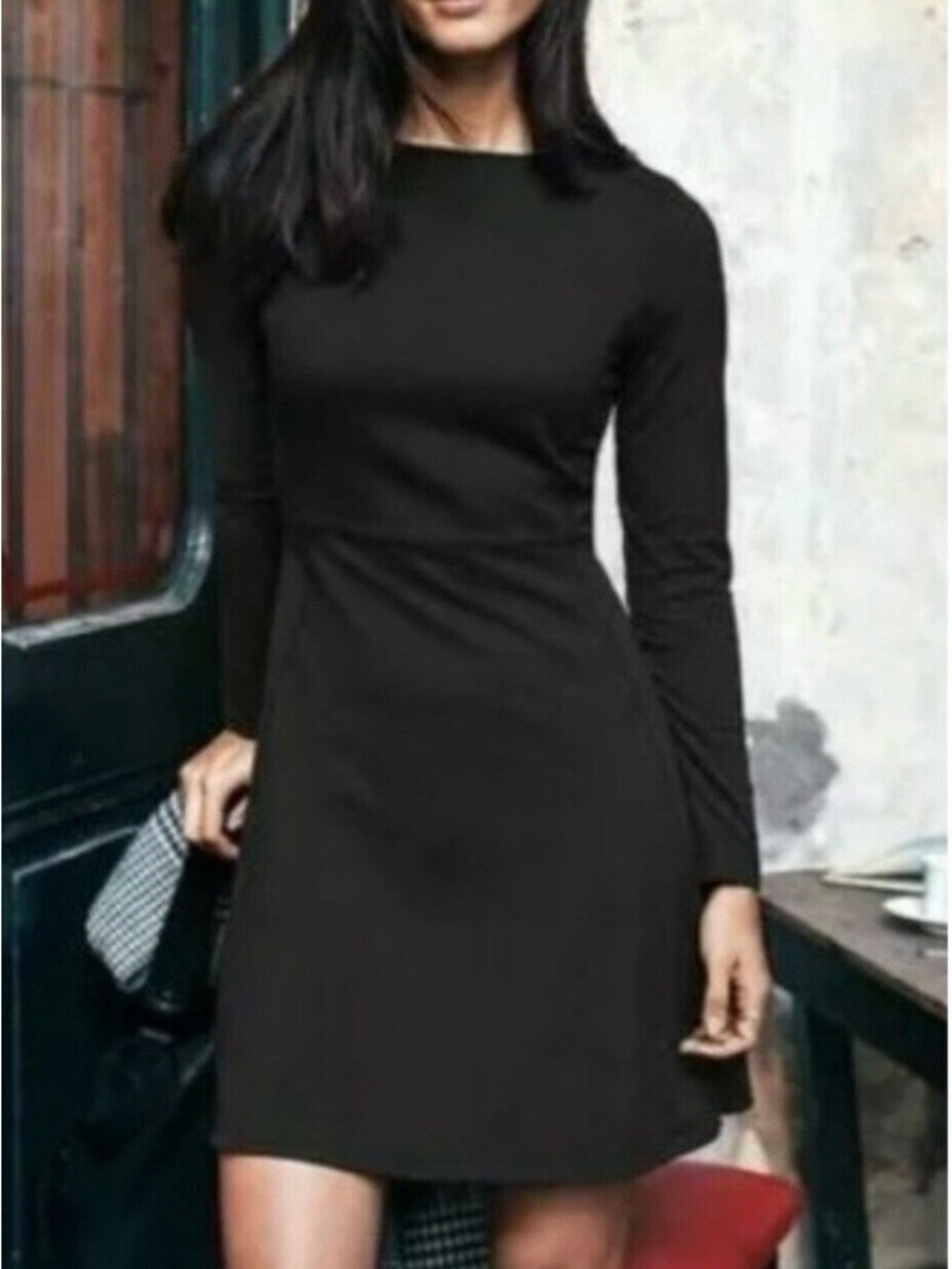 Athleta black jersey dress XS